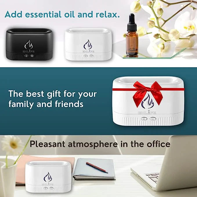 3D Flame Effect Aroma Diffuser & Air Humidifier