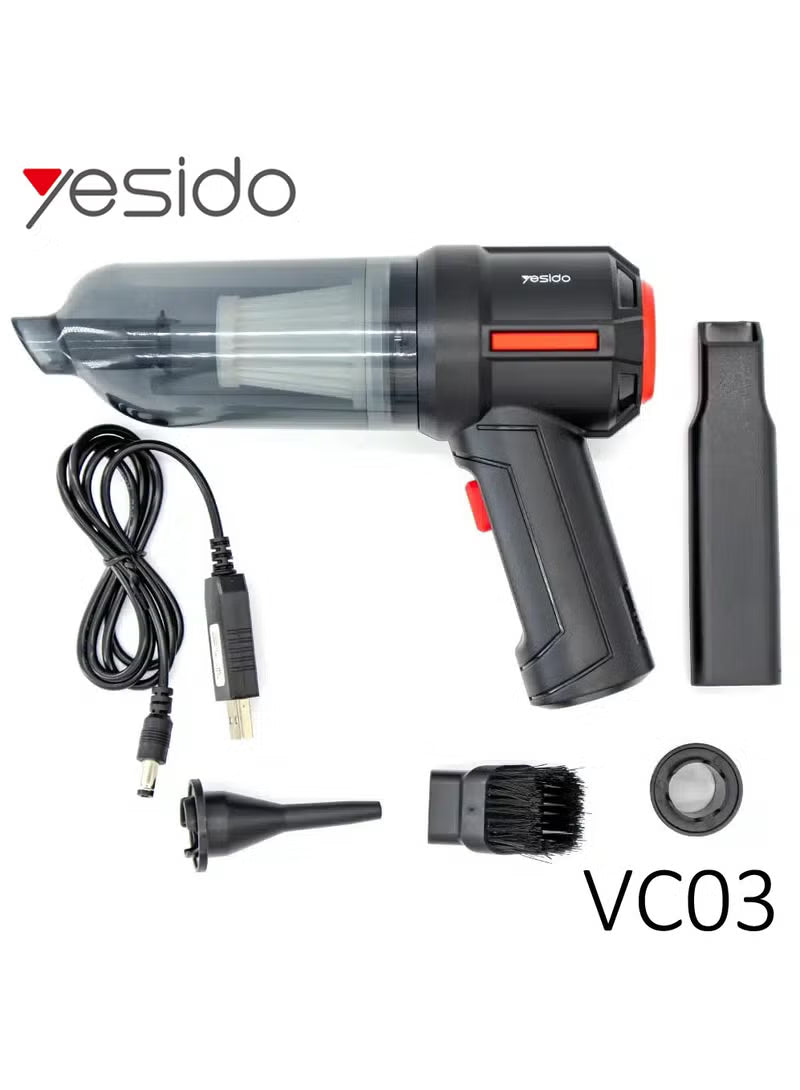 Yesido VC03 4500Pa Rechargable Wireless