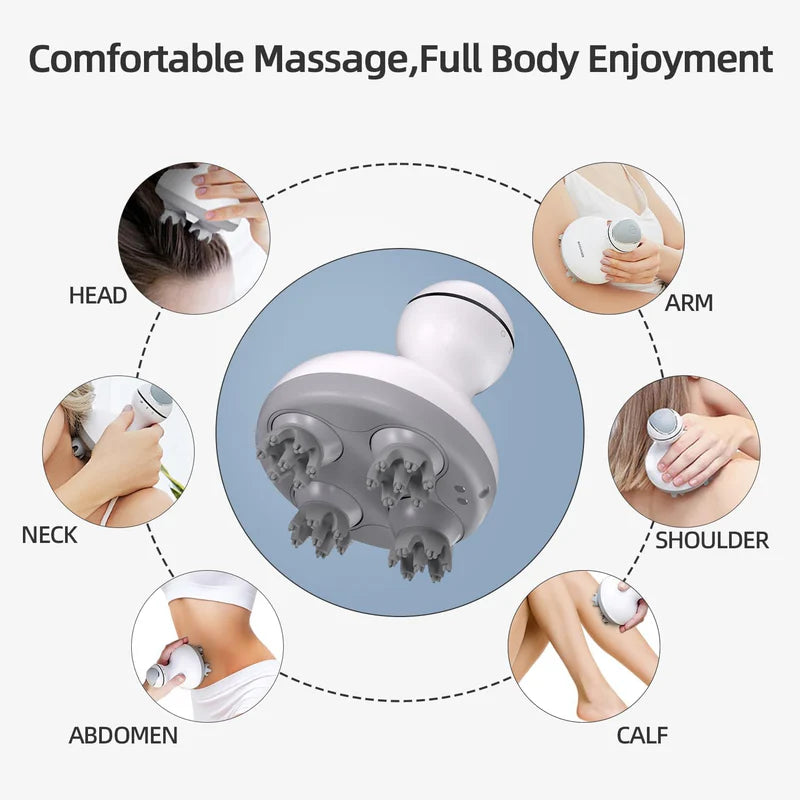 Luxury Wireless Scalp Massager with Relaxing Vibration Therapy
