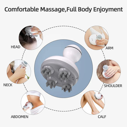 Luxury Wireless Scalp Massager with Relaxing Vibration Therapy