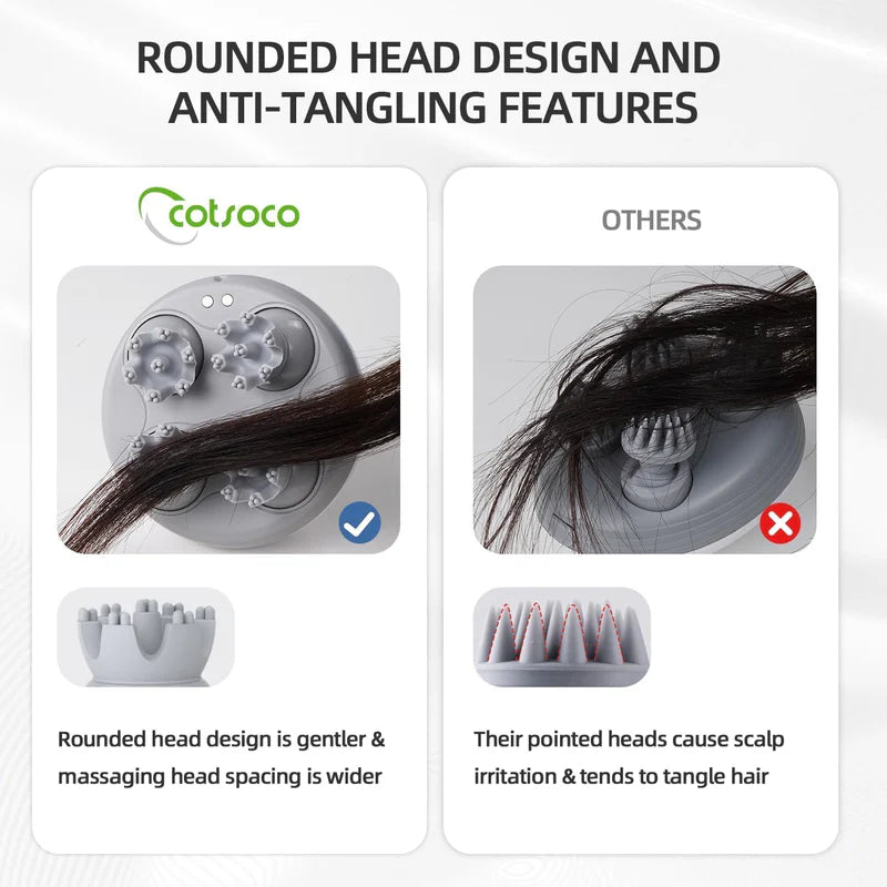 Luxury Wireless Scalp Massager with Relaxing Vibration Therapy