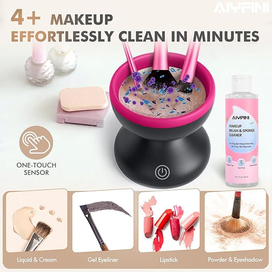 🧼 Mini Makeup Brush Cleaner – Small Size, Deep Clean ✨