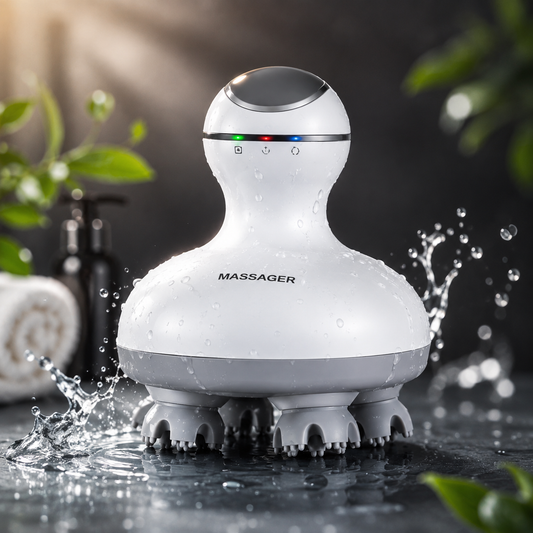 Luxury Wireless Scalp Massager with Relaxing Vibration Therapy