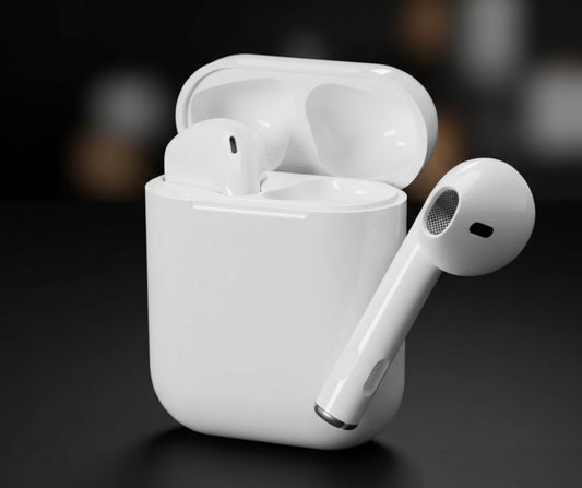 TWS Bluetooth Earbuds With Charging Case White
