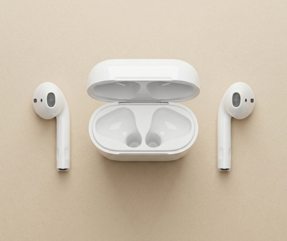 TWS Bluetooth Earbuds With Charging Case White