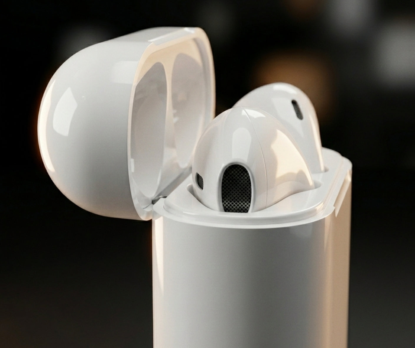 TWS Bluetooth Earbuds With Charging Case White