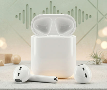 TWS Bluetooth Earbuds With Charging Case White