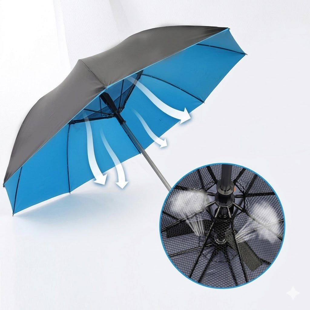 Fan Umbrella (مظلة بمروحة)