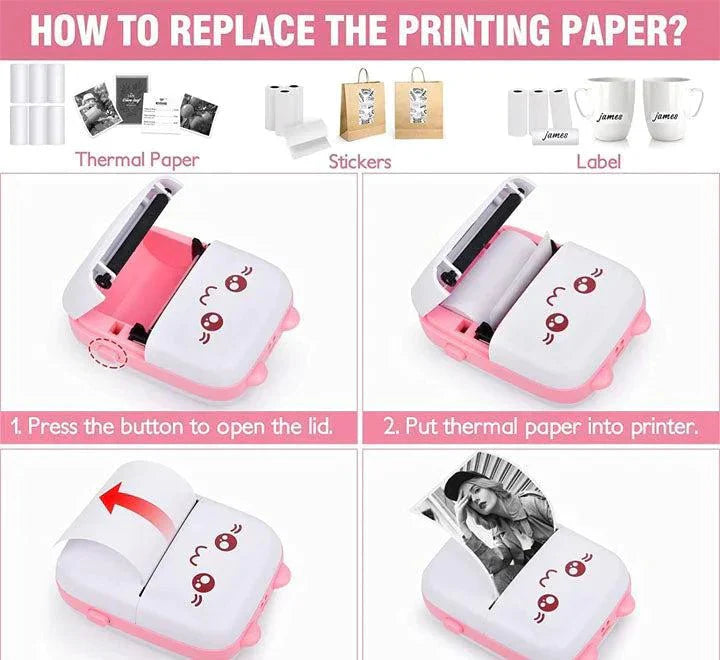 🖨️ Portable Wireless Thermal Printer — Print Smarter, Not Harder