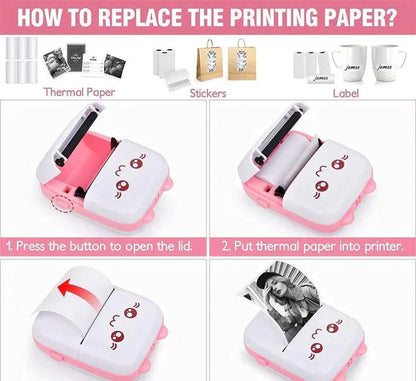 🖨️ Portable Wireless Thermal Printer — Print Smarter, Not Harder