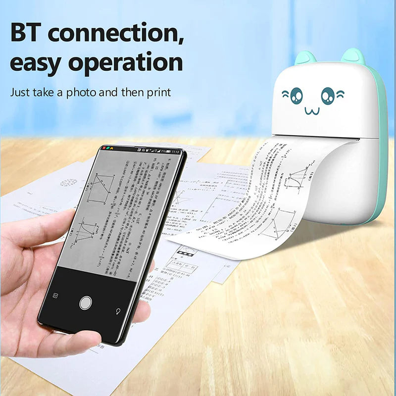 🖨️ Portable Wireless Thermal Printer — Print Smarter, Not Harder
