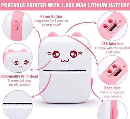 🖨️ Portable Wireless Thermal Printer — Print Smarter, Not Harder